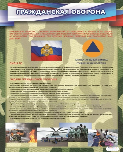 Стенд «Гражданская оборона»